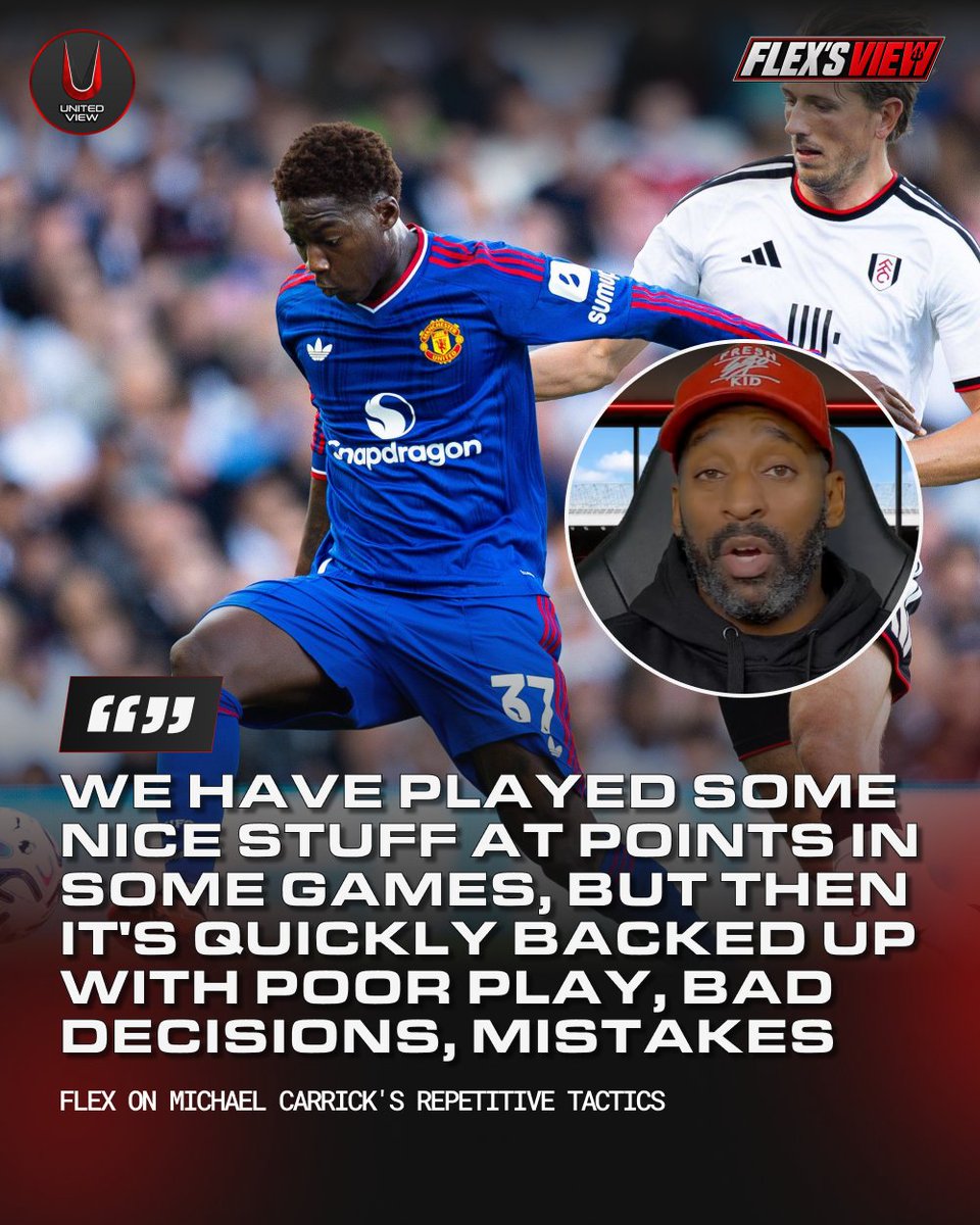 unitedviewtv's tweet photo. United have tried the same formula over and over. Is it finally time for Carrick to gamble on something different? ๐
#FlexsView https://t.co/S3YFu2oEUv