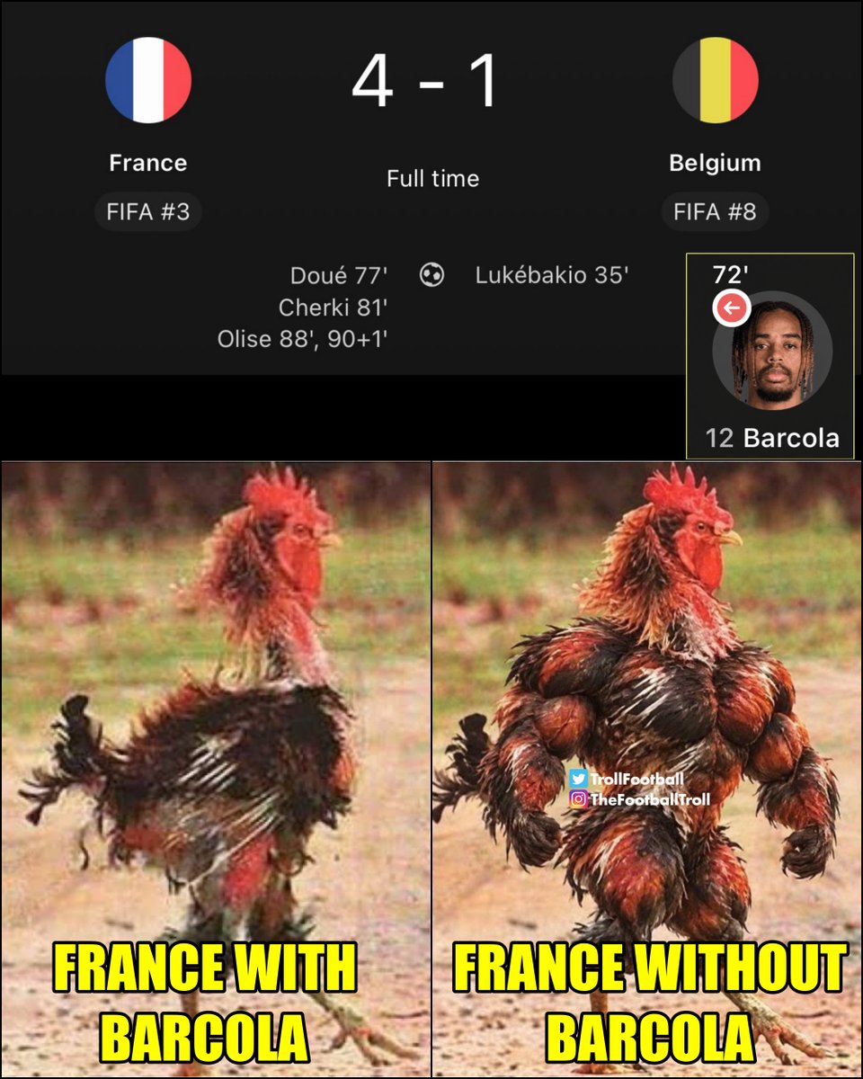 TrollFootball's tweet photo. Zidane isn't playing Barcola again https://t.co/RHHfjyZhMO