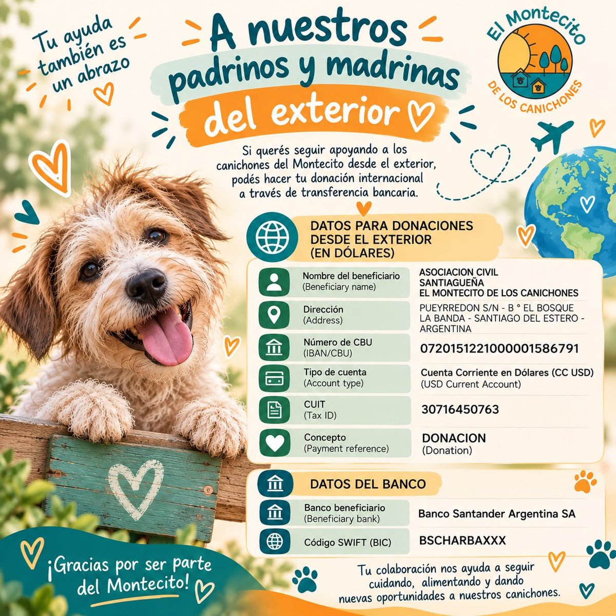 MarianoOses's tweet photo. Donaciones del exterior !!! https://t.co/p1qarSOWvX