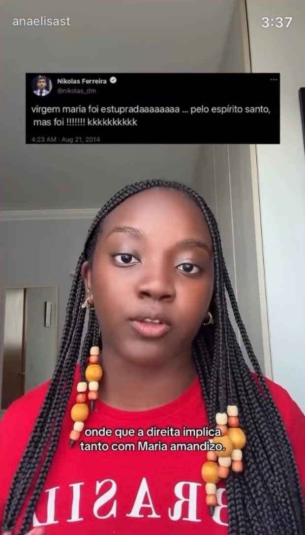 darlintangerine's tweet photo. ana elisa se elegeu pq soube e sabe usar a artimanha sensacionalista e alarmista da direita em prol da esquerda, ela pega cortes de falas absurdas e sai (utilizando de fatos e bons argumentos) massacrando.

a grande massa/indecisos não quer e não vai parar pra ouvir influenciador falando sobre consciência de classe, fascismo ou roubo de terras raras, vamos ser mais estratégicos.