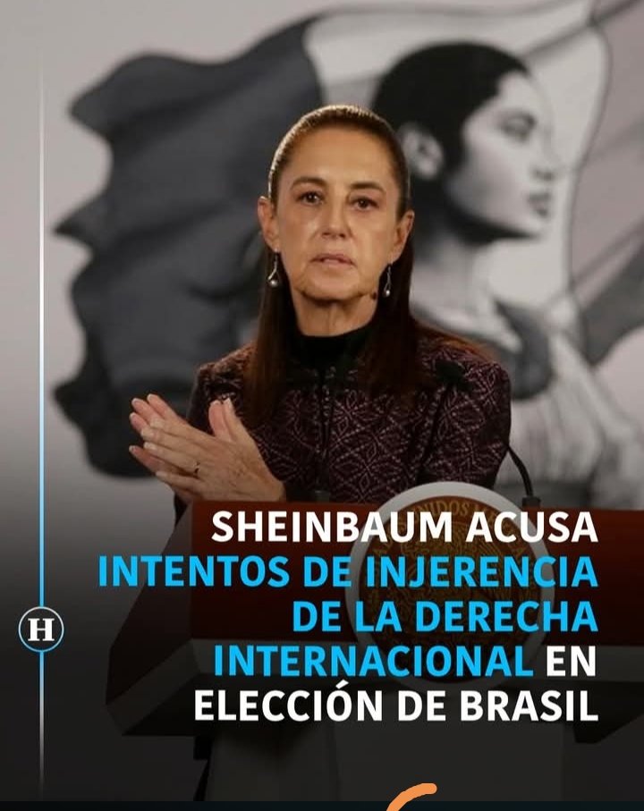 lamusitapg's tweet photo. STÚPIDA @Claudiashein MX debe mantener un respeto absoluto a la soberanía de los pueblos. Intervenir o emitir juicios sobre las elecciones en Brasil rompe con nuestra tradición diplomática de no intervención. https://t.co/nPq8SREaBG