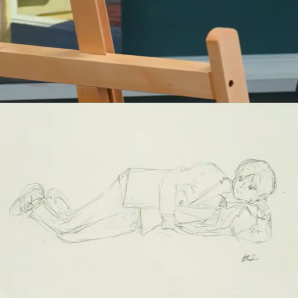 ghostingsoobin's tweet photo. it’s a real shame that beomgyu doesn’t enjoy drawing all that much because he's naturally gifted...he mentioned taking a few art classes but even when he just does a quick sketch, he executes it so well and as someone who is absolutely hopeless at drawing i envy him so much 😭 https://t.co/zAu43AfGEi