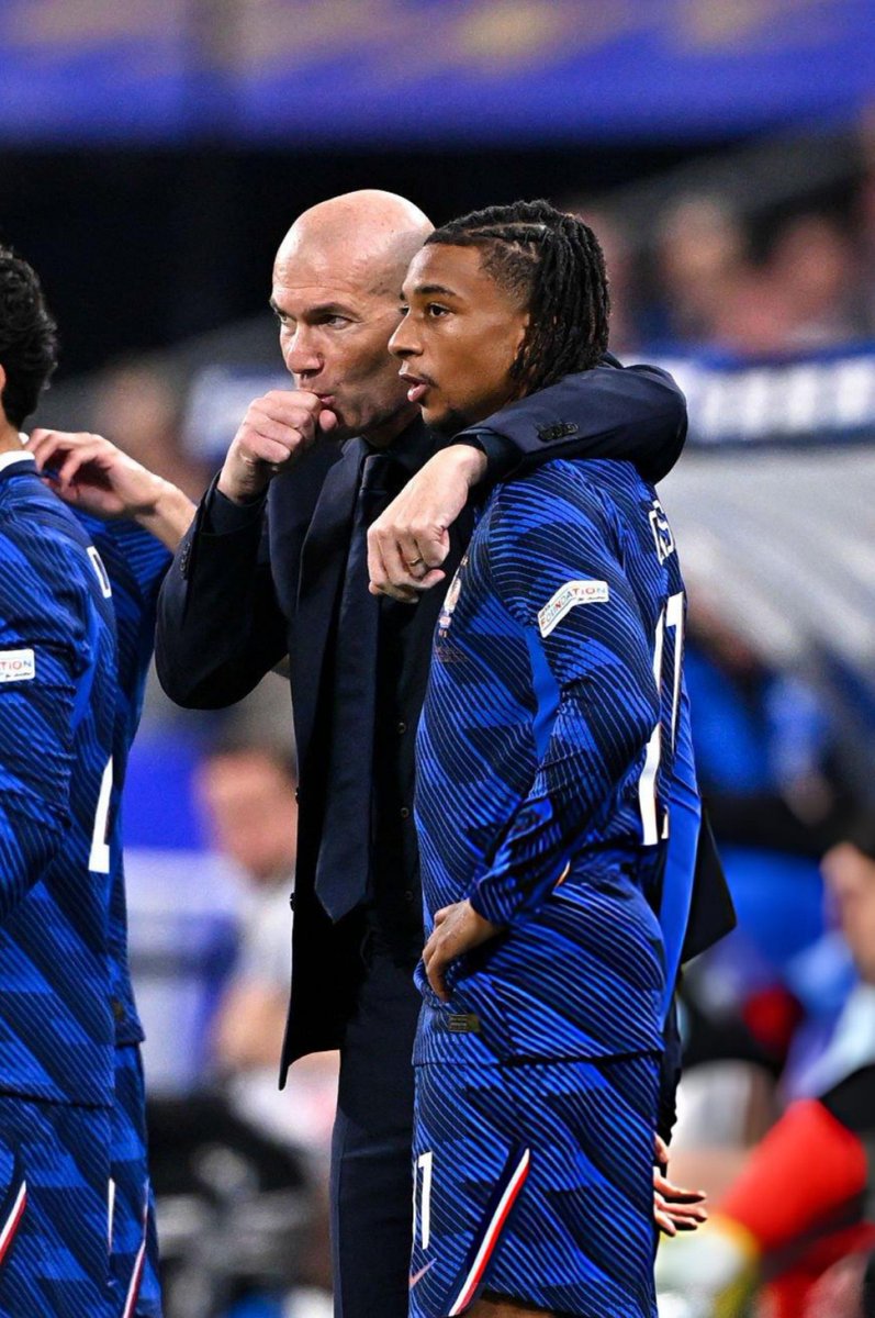 iMiaSanMia's tweet photo. France have scored 7 goals under Zinédine Zidane so far 

Michael Olise has been directly involved in 6 of them https://t.co/84ymYYf5Tw