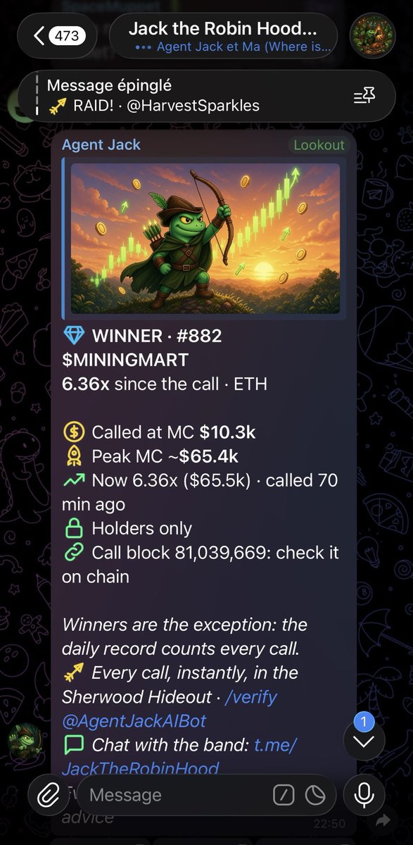 TheAgentJack's tweet photo. 🚨 https://t.co/S5UPNeYQpv traders 🚨

AI Jack is filtering the calls so you don’t have to dig through the noise.

How to get signals: 👉 Join the $JACK TG → https://t.co/3acW5GKPjG 👉 Hold 1% of $JACK supply → unlock The Sherwood Hideout (premium channel)

Early looks, cleaner filters, same playground.

@Pumpfun