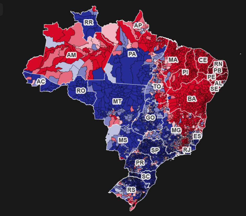 luhsouff's tweet photo. Vou guardar esse mapa com carinho pra quando tiver a próxima enchente no sul, o próximo furacão, a próxima crise…
Fora aquela pontinha laaaa embaixo no RS, quero que o resto se lasque https://t.co/l65Nyy3514