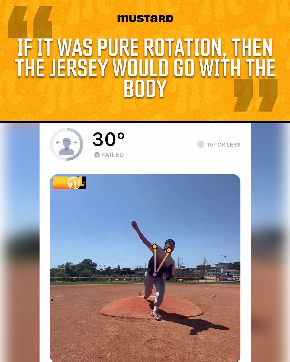 TeamMSTRD's tweet photo. One of the easiest tells that a thrower is stacking and tracking properly? Look at the jersey. If it moves forward, they’re making one of the most important movements in the throw: turning rotational energy into linear energy. 💯 https://t.co/H7w0AncP3a