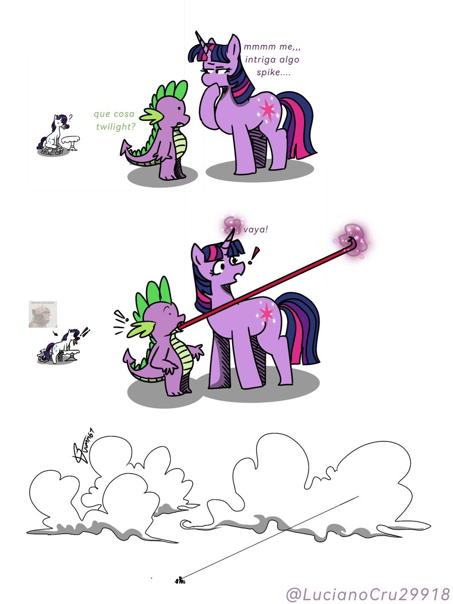 Brocoly1375's tweet photo. @LucianoCru29918 Espera....por qué tengo la extraña sensación que esto es después de que Twilight descubriera el tamaño de la lengua de Spike algo vuele mal pero no se que es🤨🤨🤨....a cierto casi se me olvida !!ESE DEBERÍA SER YO!!😭😭😭

Pts.ahora quiero uno con rarity https://t.co/6SzLrv1KFo