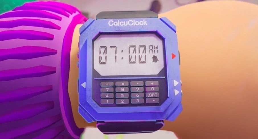 trixlena's tweet photo. ofc nerdatron9000 has a calculator watch #raissa https://t.co/widvHaayQ5