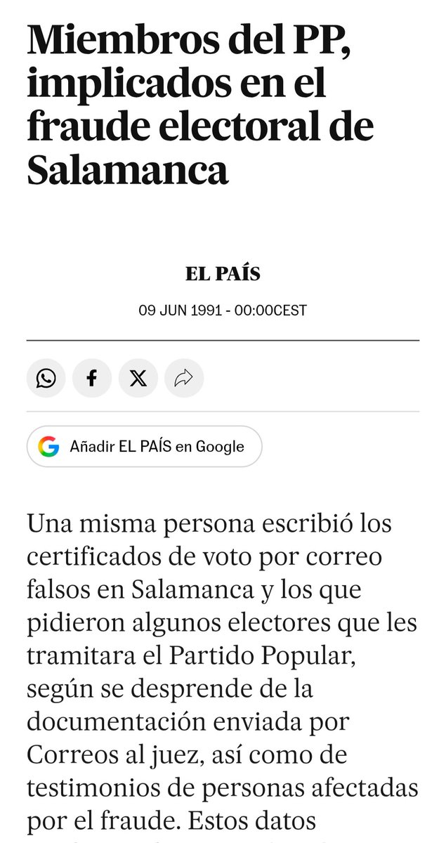 pebarrero's tweet photo. Ayuso agita el fantasma del pucherazo. ¿Olvida los casos que salpicaron al PP? Madrid: 3000 firmas falsificadas. Salamanca: denuncias de fraude postal. Almería: investigación por presunta compra de votos.

 ¡Menos cinismo y más respeto a la democracia! https://t.co/D8vjnqZllv