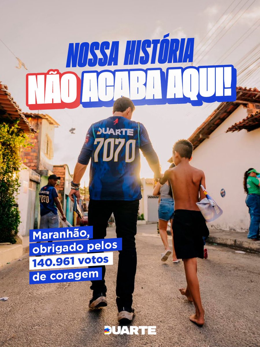 Duartejr__'s tweet photo. Sigo de cabeça erguida, com a consciência limpa e a certeza de que fiz o que acredito ser certo. 

Não me vendi, não me rendi e continuo firme na luta por um Brasil mais justo e por um Maranhão com oportunidades para todos.

A cada uma das 140.961 pessoas que saíram de suas casas e depositaram em mim seu voto, sua confiança e esperança: meu muito obrigado! 🙏🏽

Cada voto aumenta a minha responsabilidade e fortalece a minha coragem para seguir em frente.

Nossa história não termina aqui. Seguimos juntos, de cabeça erguida e com coragem para continuar lutando pelo Maranhão! 💙🙏🏽