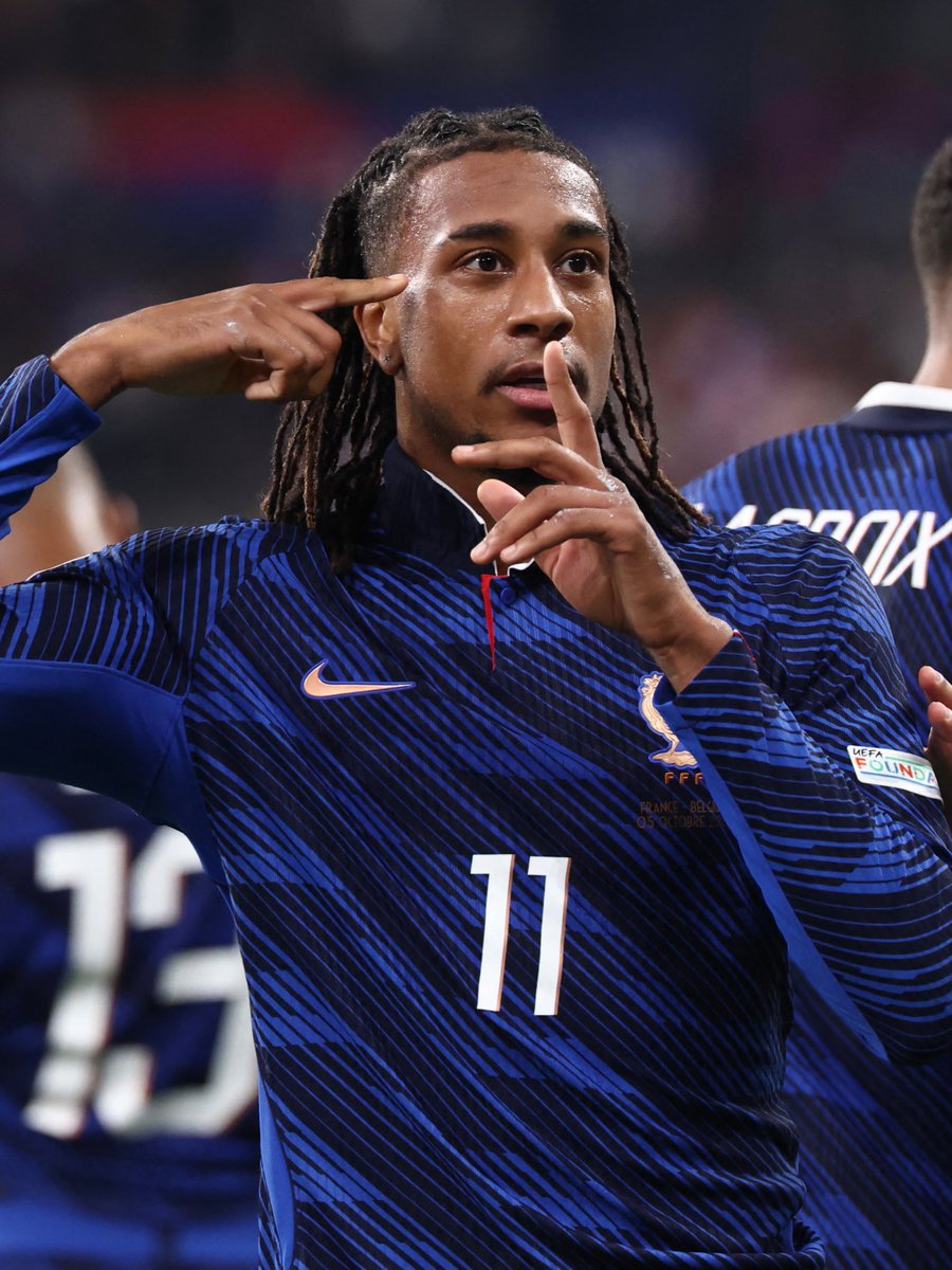 FabrizioRomano's tweet photo. 🍿🪄Michael Olise has already 6 G/A in 4 games, 3 starts under Zinedine Zidane. 🇫🇷

🎯 vs Turkiye 
⚽️ vs Belgium
⚽️ vs Italy
⚽️⚽️🎯 vs Belgium

Showtime in Nations League. ✨ https://t.co/xtMg8AJzqi