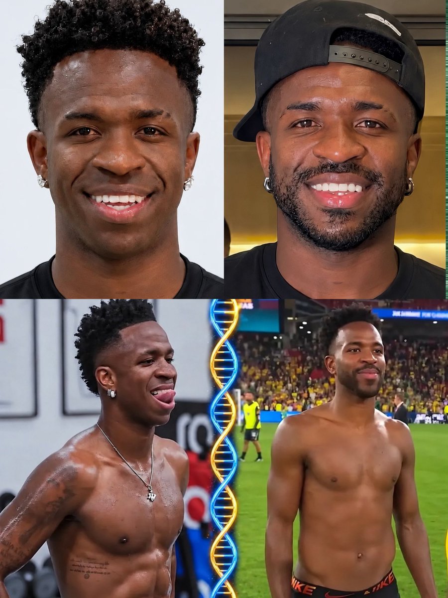 Adeade297789's tweet photo. 🚨 UPDATE: REAL MADRID REPORTEDLY CONSIDER DNA TESTING ON VINÍCIUS JR. 🇧🇷

An extraordinary theory surrounding Vinícius Jr. has exploded online, with claims questioning whether the Real Madrid superstar is actually the same person.

The bizarre speculation points to alleged changes in his voice, playing style, facial appearance and physique, while some social-media users have even claimed that a tattoo previously seen on the Brazilian has seemingly disappeared.

Those details have now fuelled an outrageous body-double theory suggesting that the man currently playing for Real Madrid could be an impersonator.

A Brazilian witch doctor has reportedly claimed that the real Vinícius Jr. is living at a luxury resort in the Bahamas, surrounded by women and enjoying a completely different life away from professional football.

According to the bizarre claim, Vini allegedly hired a lookalike to fulfil his contractual obligations with Real Madrid while he continues collecting his salary from paradise.

One man faces defenders on the pitch. The other supposedly faces the ocean. 🌴😭

If there were ever any truth to such a story, football would be dealing with one of the biggest impersonation scandals in sporting history, with potentially enormous consequences for Real Madrid.

Imagine suffering such a dramatic dip in form that fans stop debating your performances and start asking whether you're even the same person. 😭