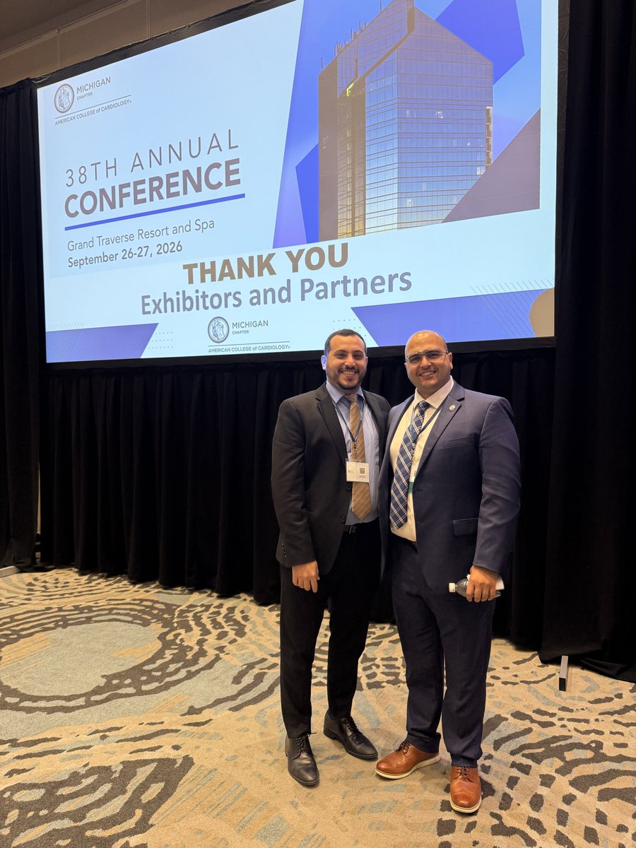 DBCardsFellows's tweet photo. Our fellows brought the science to Traverse City 🫀 Proud of the Corewell Health Dearborn crew at #ACCMichigan 2026!
#CardioTwitter #CardioX #FITs #CardiologyFellowship #HFpEF #STEMI #MedEd #CorewellHealth https://t.co/nm9GmkKClf