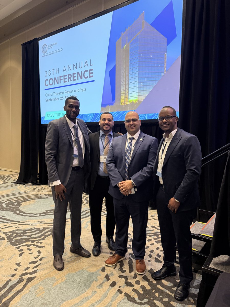 DBCardsFellows's tweet photo. Our fellows brought the science to Traverse City 🫀 Proud of the Corewell Health Dearborn crew at #ACCMichigan 2026!
#CardioTwitter #CardioX #FITs #CardiologyFellowship #HFpEF #STEMI #MedEd #CorewellHealth https://t.co/nm9GmkKClf