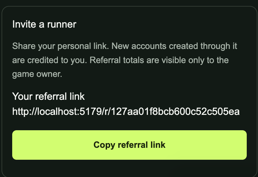 HoodSurfer's tweet photo. 🔥 YOUR REFERRAL LINK IS ABOUT TO MATTER. 🏃💨

Hood Surfer’s next competition is coming—and referrals will play a vital role. 👀

Know someone who always says they could beat your score? Get them ready. Have a friend who loves a leaderboard challenge? Bring them into the crew. 🎮

Keep your referral link handy. We’ll explain how referrals fit into the competition when the full rules are announced.

For now, keep practicing and start thinking about who you’re bringing along. 🏆

👇 Tag the friend you want to challenge!

💬 Join Hood Surfer
𝕏 @HoodSurfer
@BrianDEvans @willywoo — who’s bringing their crew to the next competition? 🔥