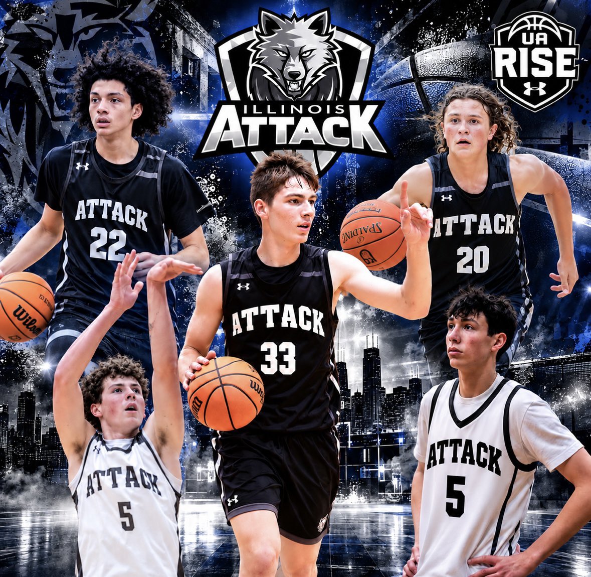 IllinoisAttack's tweet photo. 🚨 What a first run on the Under Armour Circuit for us!
🏀 16U — Final 24
🔥 15U — UA Rise Elite 8
👀 14U — One Six Semifinals
📈 13U — Above .500 
🏆 12U — One Six invite
Heck of a start with Under Armour… and it’s setting the stage for a MAJOR announcement. 👀 #UA https://t.co/QGnYmMhNB7