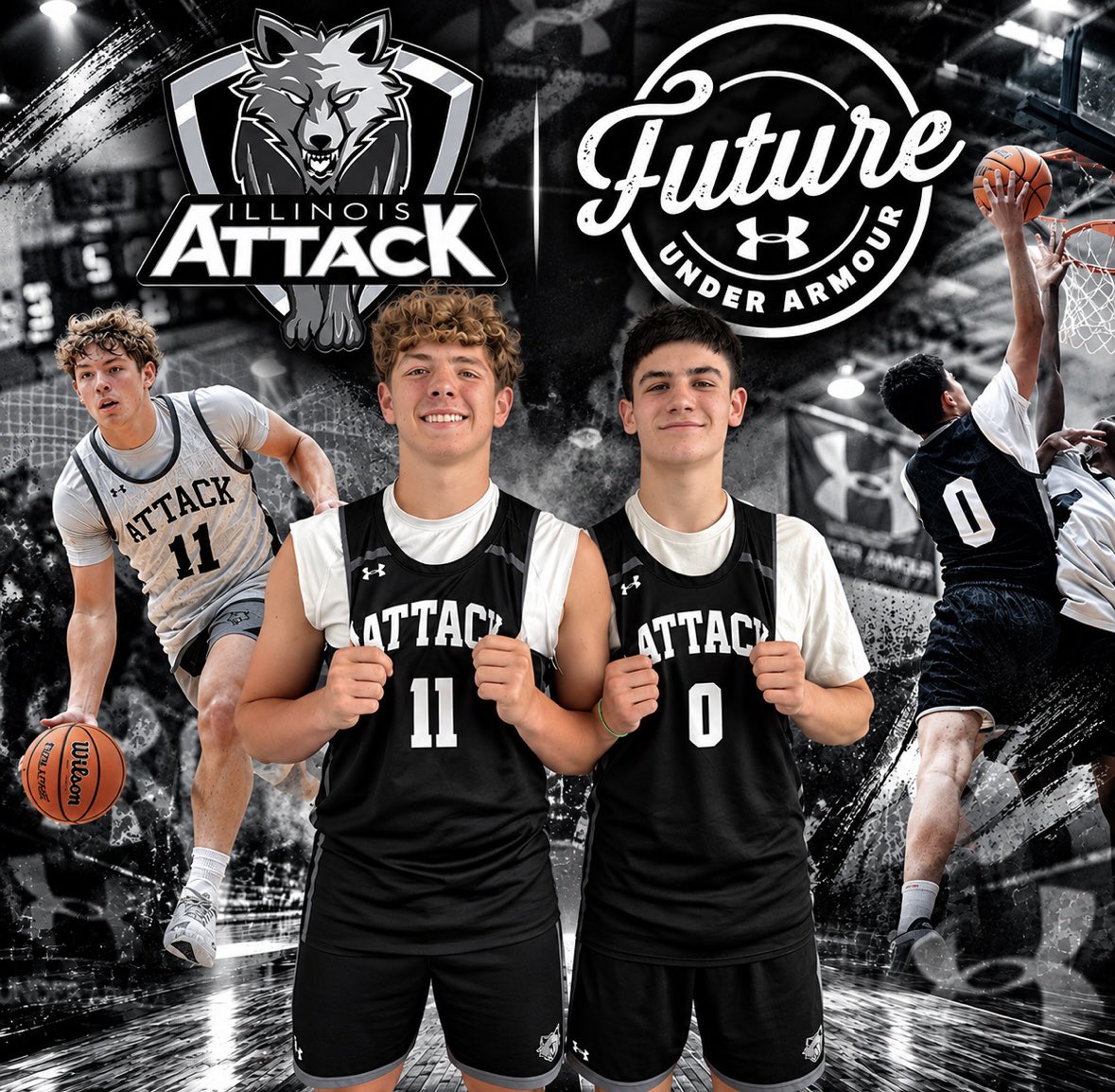 IllinoisAttack's tweet photo. 🚨 What a first run on the Under Armour Circuit for us!
🏀 16U — Final 24
🔥 15U — UA Rise Elite 8
👀 14U — One Six Semifinals
📈 13U — Above .500 
🏆 12U — One Six invite
Heck of a start with Under Armour… and it’s setting the stage for a MAJOR announcement. 👀 #UA https://t.co/QGnYmMhNB7