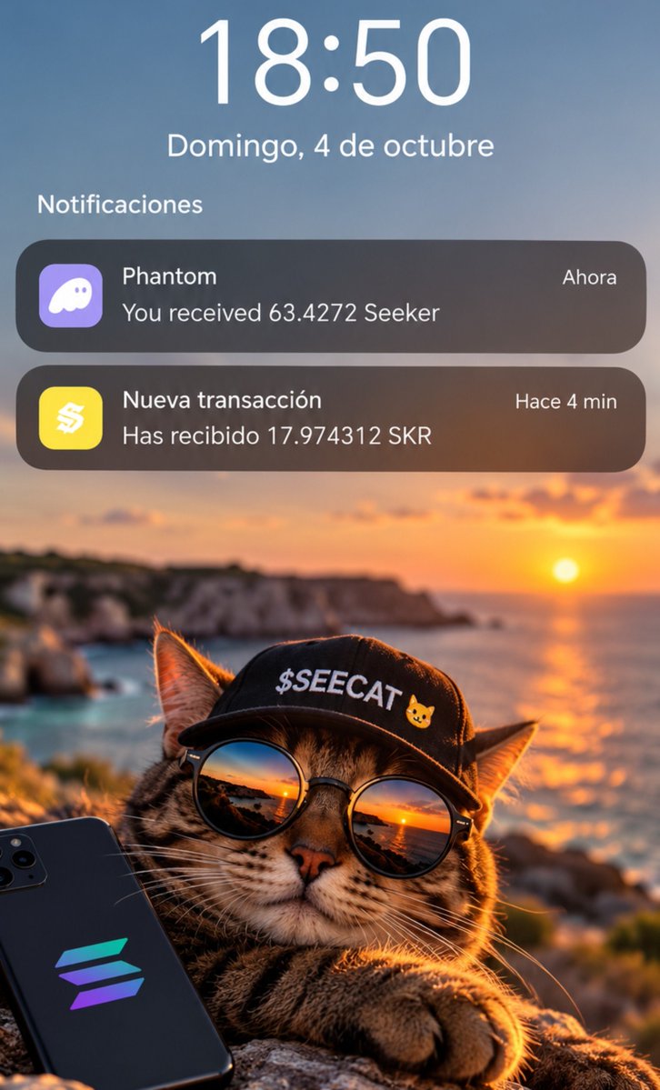 Emprendeonlinee's tweet photo. @liuxingeth I’ve got one: $SEECAT. 🐱
Hold the cat → get $SKR.

Now imagine the cat does a 100x too. 😂🚀 https://t.co/eGJJ24wCEP