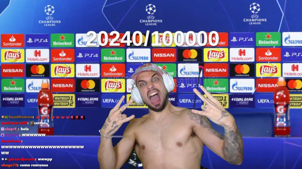 Peereira7's tweet photo. 20.000 subs  👍 https://t.co/02gmRC0EiV