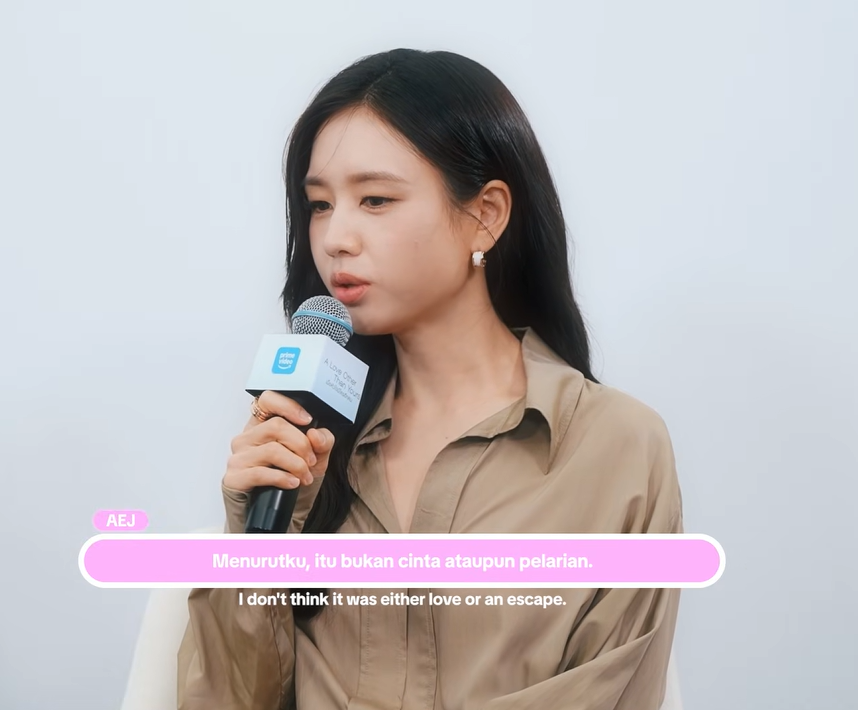 honeybunnyyummi's tweet photo. In a recent interview regarding Mi-Do’s feelings for Tae Seung, Eunjin says she does not believe it is love, nor an escape. What he awakened in her was a sense of excitement, as for the first time, she felt validated by someone, imperfections and all. #aloveotherthanyours #Eunjin https://t.co/SU5soFXTmI