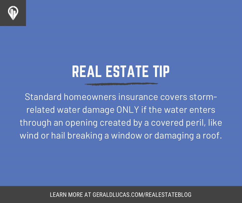 PerformancePrty's tweet photo. #RealEstate Tip: Standard homeowners insurance covers storm-related water damage ONLY if the water enters through an opening created by a covered peril, like wind or hail breaking a window or damaging a roof.

Learn more at https://t.co/fpx7Wdt3Ss https://t.co/BgILvL8bIE