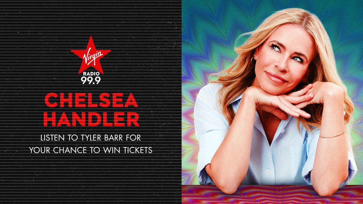 VirginRadioTO's tweet photo. She’s high on laughs and mighty on attitude, are you ready to see Chelsea Handler? 🎤 

Listen to Tyler Barr from 5-7p for your chance to win a pair of tickets to see Chelsea Handler on October 10th at Meridian Hall. 🎟️ 

🔗: https://t.co/KOkpBOXB1c https://t.co/fABli3eMj2