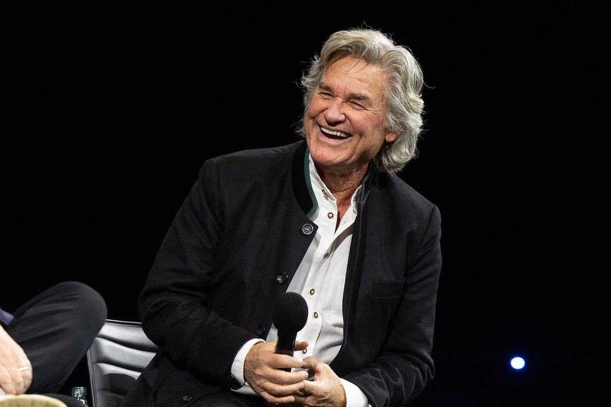 AcademyMuseum's tweet photo. Thank you to John Carpenter and Kurt Russell for joining us at the Academy Museum for an unforgettable evening celebrating ESCAPE FROM NEW YORK (1981) and ESCAPE FROM L.A. (1996), and to everyone who came out to celebrate two icons of cinema with us!

The Horror Show is made possible in part by leadership support from Hammer Films and John Gore Studios. Generous support provided by Dave and Tara Dollinger, Regal, and Kimberly V. Strauss. Additional support provided by the Los Angeles County Board of Supervisors through the Department of Arts and Culture. Academy Museum Digital Engagement Platform supported by Bloomberg Philanthropies. Technology solutions generously provided by Christie®. Academy Museum film programming is generously funded by the Richard Roth Foundation. 

©Academy Museum Foundation, Photo by: Randy Shropshire