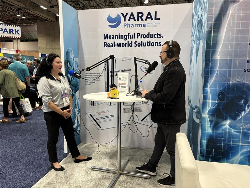 OutcomesOne's tweet photo. At NCPA, Amie Stephens, PharmD, joined Todd Eury and the Pharmacy Podcast Network to share how her pharmacist experience helps Outcomes support independent pharmacies. She also highlighted the diverse career paths a PharmD can open. We're proud to have her on our team. 💙 https://t.co/RS2FL4TaC2