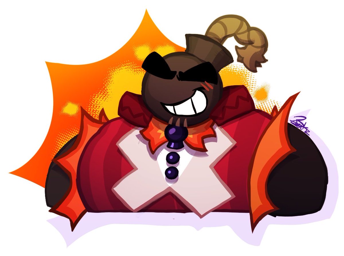 Bonkzy_Wonkzy's tweet photo. Drew that one bomb guy my friend likes 

My take on him kinda https://t.co/KAHGQ1PlaO