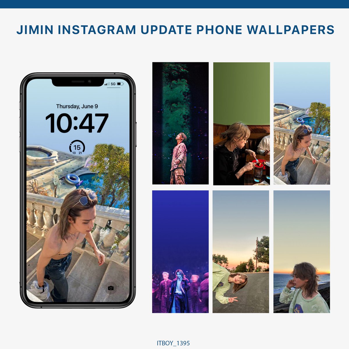 ITBOY_1395's tweet photo. 05.10.26 — Jimin Instagram update phone wallpapers 💙

 (The quality is low since that’s how Jimin posted it)

#JIMIN #지민 https://t.co/28N2MHo9qQ
