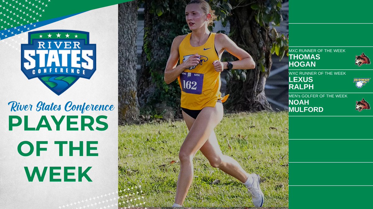 RiverStatesConf's tweet photo. Introducing the newest RSC Players of the Week!

@iueredwolves were the top honorees this week with four recipients, while @IUKAthletics, @RioRedStorm, and @GoMidwayEagles all picked up two awards! https://t.co/22lNG4c3mr