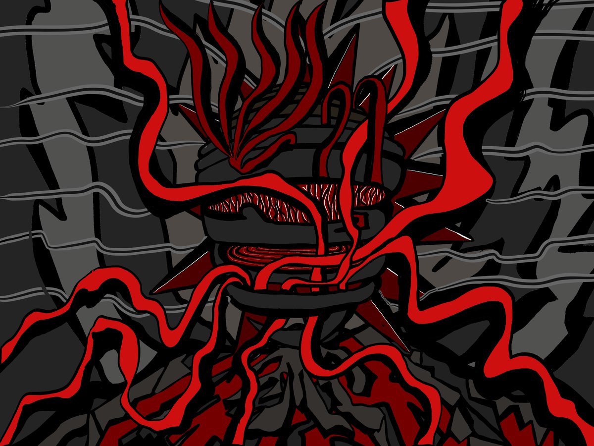 Kalyan0025's tweet photo. It started as a @adobefresco sketch. Extruding 2D layers looks cheap, so I used the drawing as a strict blueprint instead. 

I teamed up with Claude to code it from scratch. AI did the technical heavy lifting; I handled the art direction &amp; material physics. https://t.co/qIZvjwDIvC