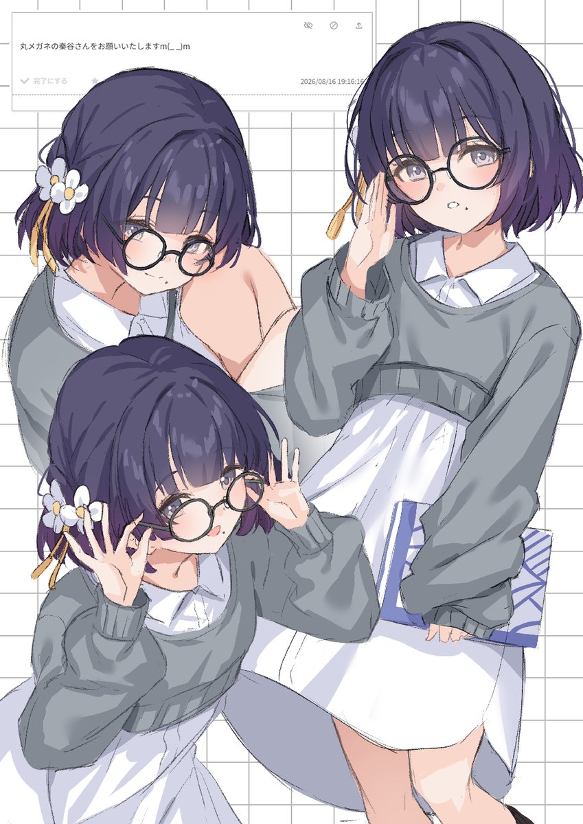 kuramoto_b's tweet photo. 丸メガネ秦谷美鈴rkgk https://t.co/Bag2viaEGz