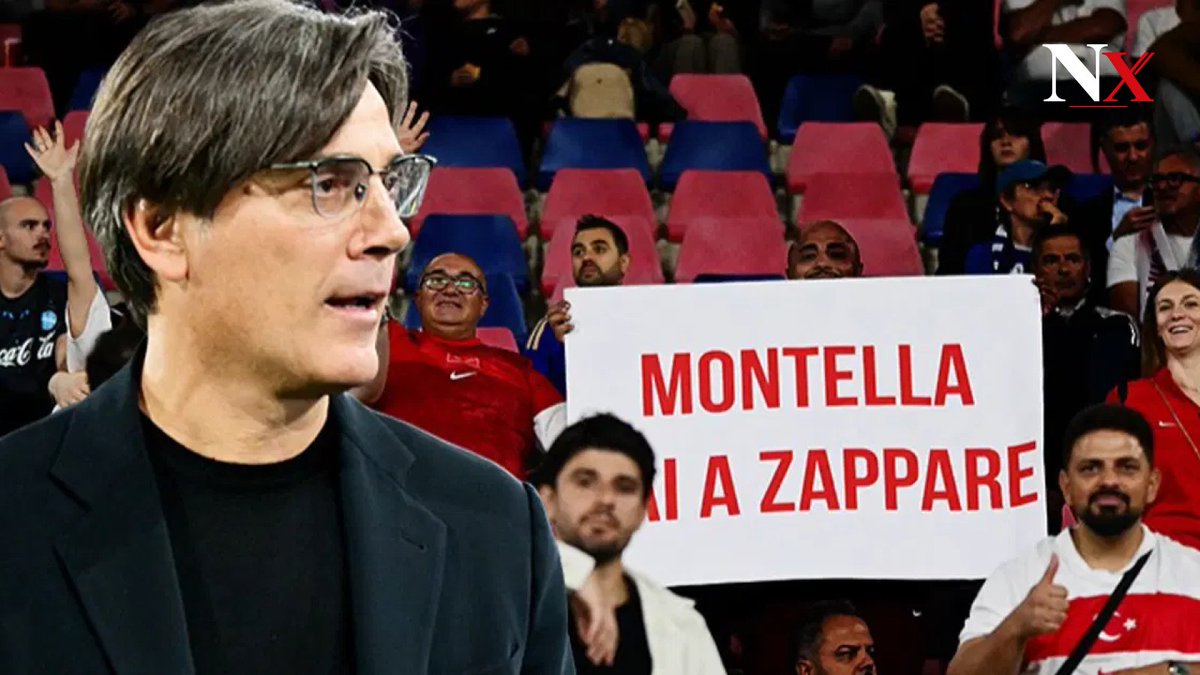 Nevarxcom's tweet photo. Vincenzo Montella için olay pankart. "Git çiftçilik yap"

A Milli Takım'ın İtalya deplasmanına çıktığı maçta tribünde açılan pankart dikkat çekti.

Haberi okumak için:
https://t.co/1LyTH1fOGX https://t.co/m3MzexlTkQ