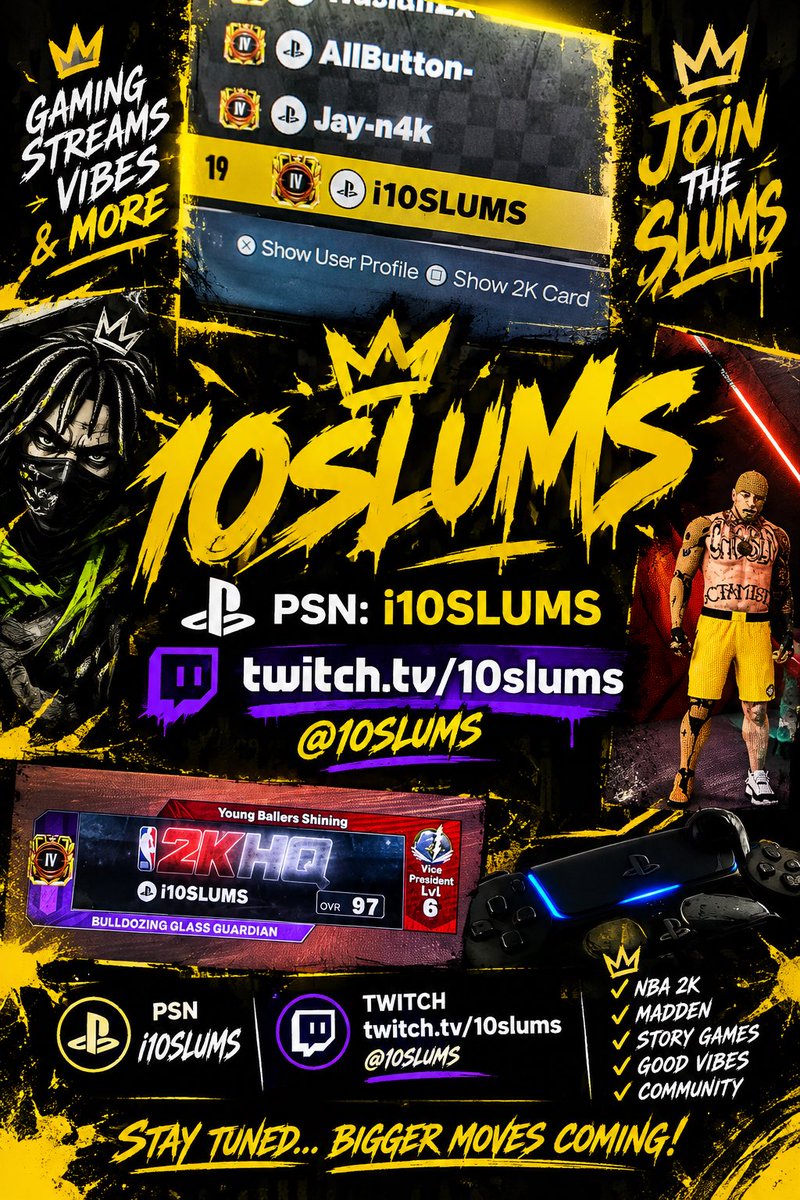 10slums's tweet photo. FIRST 150 FOLLOWERS SUB UP ‼️‼️‼️
(PSN: i10SLUMS)
@10SLUMS 
On All Platforms 
Please Like And Subscribe 
Thanks ‼️‼️‼️
https://t.co/bslnwNEoCI

#10Slums🐍
#10slums🔟
#SlumLord🩻
#HRG🗣
#Trenches🏚🔌 ‼️ https://t.co/EmcZcHj7WM