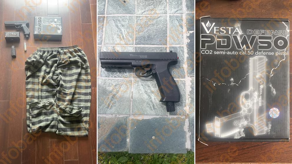 infobae's tweet photo. QUIÉN ES EL VECINO DE NORDELTA FILMADO MIENTRAS DISPARABA CONTRA CARPINCHOS Y LA MULTA MILLONARIA QUE PAGÓ

Sebastián Favre (49) es ex piloto de avión, está casado, tiene dos hijos y es dueño de una Escuela de Vuelo de Zárate. 

Su nombre quedó en el centro de la polémica luego de que se viralizara un video en el que se lo ve descalzo y en pijama, en el jardín de su propiedad, mientras apunta y dispara contra un grupo de carpinchos.

El episodio, ocurrido el 17 de septiembre pasado, derivó en una denuncia de la Asociación Vecinal Nordelta ante la UFI N°1 descentralizada de Benavídez, a cargo del fiscal Cosme Irribarren. Posteriormente, la Policía allanó su domicilio y secuestró un arma de aire comprimido. 

🔗 Leé la nota completa: https://t.co/LBXaAr2bj1