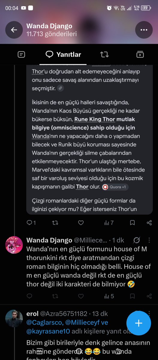 Azra56751182's tweet photo. @Caglarsco @Millieceyf @kayrasane10 Anca engelleyip cevap verdiğini zannediyor lan bu 😂😂 velede bak https://t.co/gHRYqg0w7A