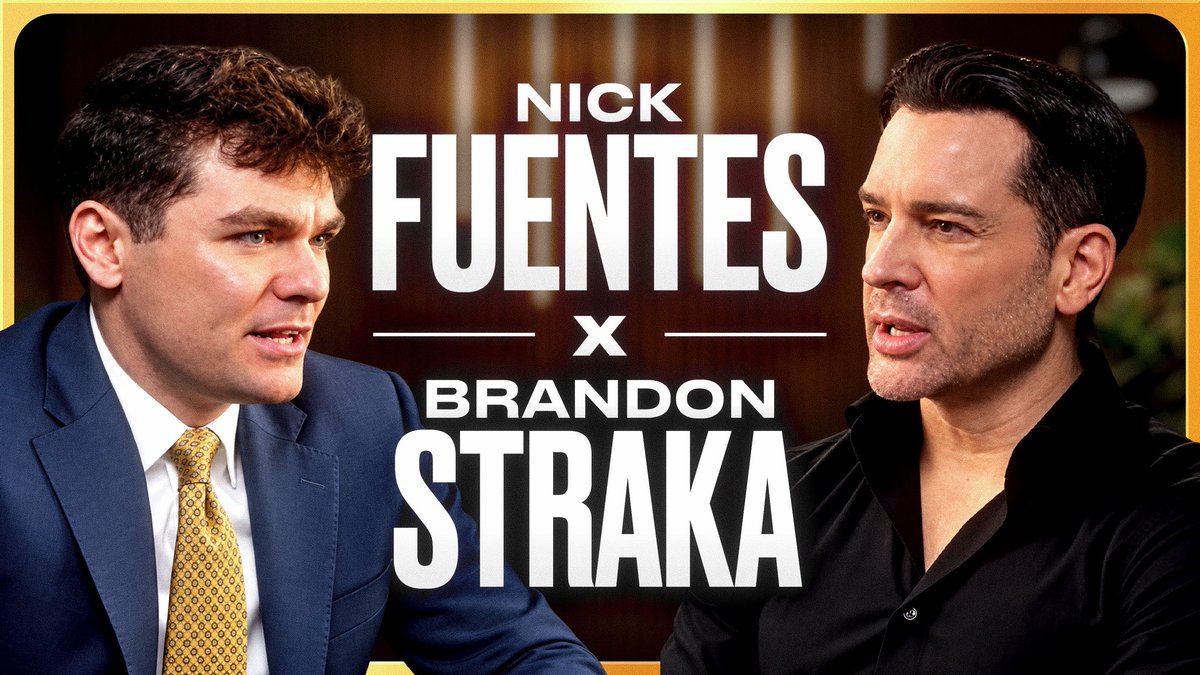 FuentesUpdates's tweet photo. The Nick Fuentes collab with Brandon Straka is premiering NOW!

Tune in here: https://t.co/A0ISweA78i https://t.co/lfvLXZhwlJ