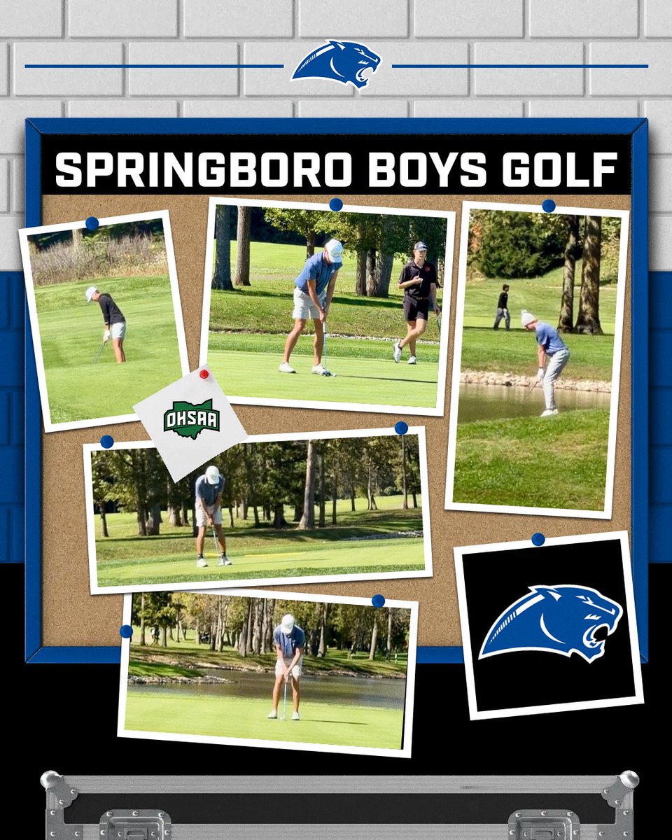 Boro_Panthers's tweet photo. Proud of our Panthers!⛳️🔵⚪️

Our boys golf team finishes 5th at OHSAA Districts! That brings an end to their season that included a GWOC championship and plenty of memorable performances!

Thank you to our Seniors,  Dylan, Brock, Ryan, Tate, and Luke for the hours of preparation, dedication to their teammates, and pride in representing Springboro!

Congratulations and remember, Once A Panther Always a Panther!!!👏