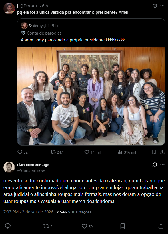 pedropomper's tweet photo. 🚨 EXPOSED DE EVENTO/ROLEZINHO EM BRASÍLIA PARA FANDOMS BANCADO PELO GOVERNO FEDERAL:

31/08, Salão Leste do Planalto. Assinatura de dois decretos: cambismo digital e água em evento. 

Pauta da Secretaria-Geral. Discurso do Boulos, da Margareth, do Lula.

Na plateia: página de BTS, Taylor, Ariana, Harry, Gaga, Blackpink e companhia.

NENHUM foi por conta própria. NÓS bancamos tudo isso e vou mostrar os custos dessa "patifaria".

Segue o fio... 🧶