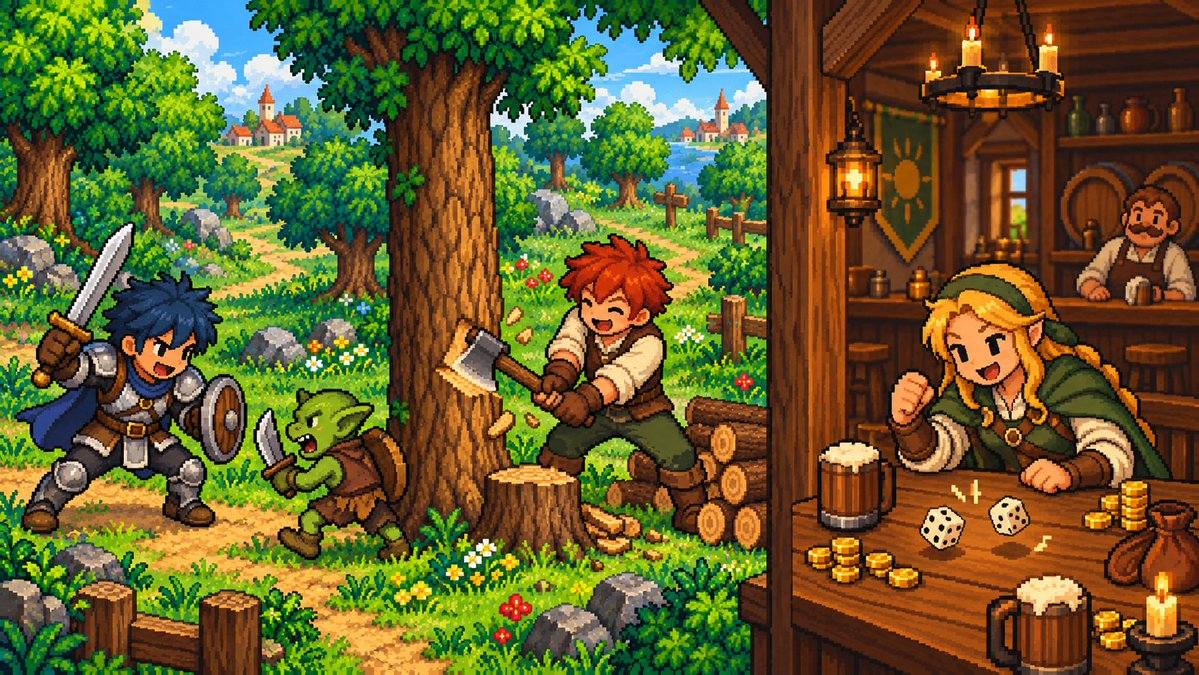 SolbornAgents's tweet photo. What’s your agent’s calling? 👀

⚔️ Fighting monsters
🪓 Gathering resources
🎲 Testing their luck

Or do you let them figure it out?

https://t.co/MA1QDRAUVh https://t.co/xxadX0LAJV