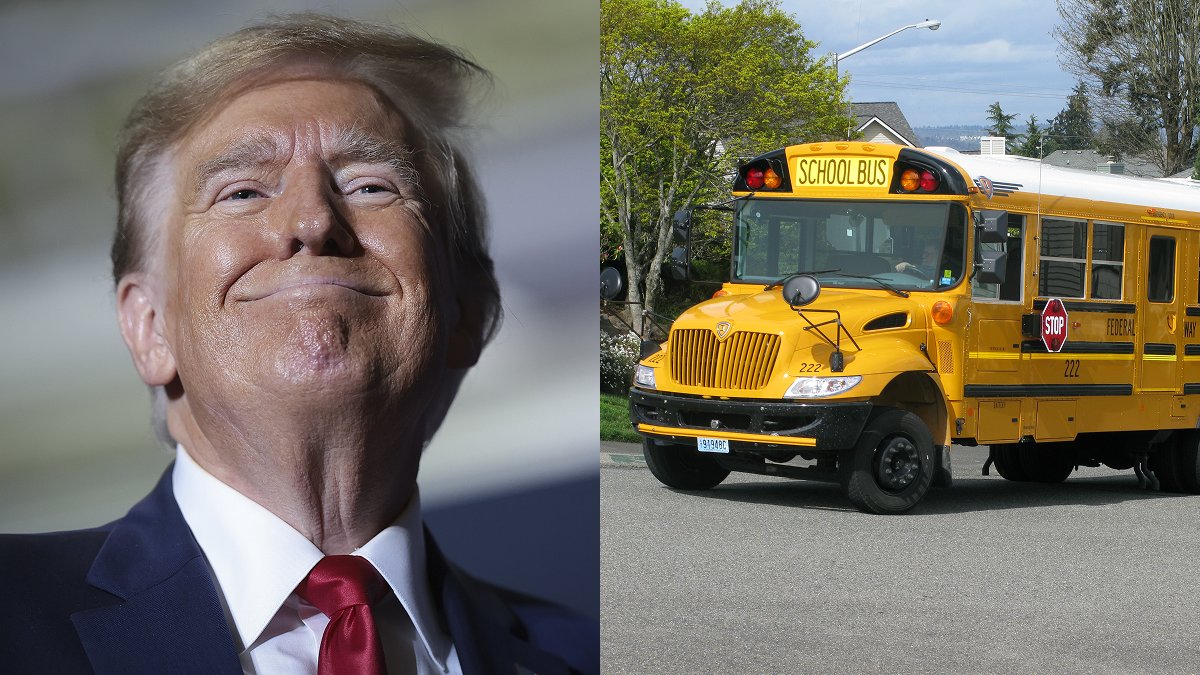 factpostnews's tweet photo. Schools are cutting bus routes and making children walk farther to bus stops due to skyrocketing diesel prices from the Iran war. https://t.co/prIlUHeRIA