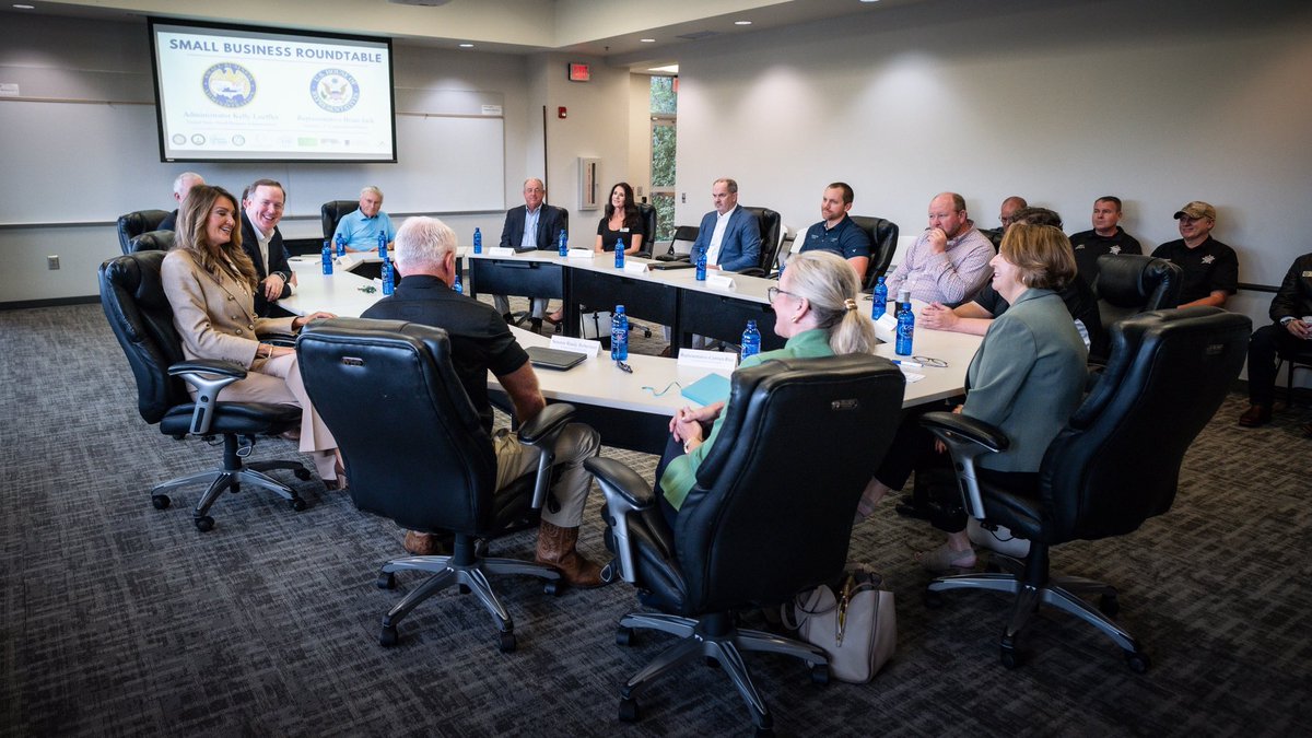 RepBrianJack's tweet photo. I am honored to welcome my friend, Small Business Administrator Kelly Loeffler, to Harris County — the 10th visit to our district by a Member of President Trump’s Cabinet over the past two years.

For 13 straight years, Georgia has been the #1 State in the country for business, and I am proud to extend that economic winning streak by passing the largest tax cut in American history, eliminating job-killing regulations, and providing small businesses with quicker access to capital.

As Chairman of the Small Business Subcommittee on Innovation, Entrepreneurship, and Workforce Development, I am grateful for our partnership with Administrator Loeffler, a champion for our state and a leader for our country.

@SBA_Kelly
@SBAgov
