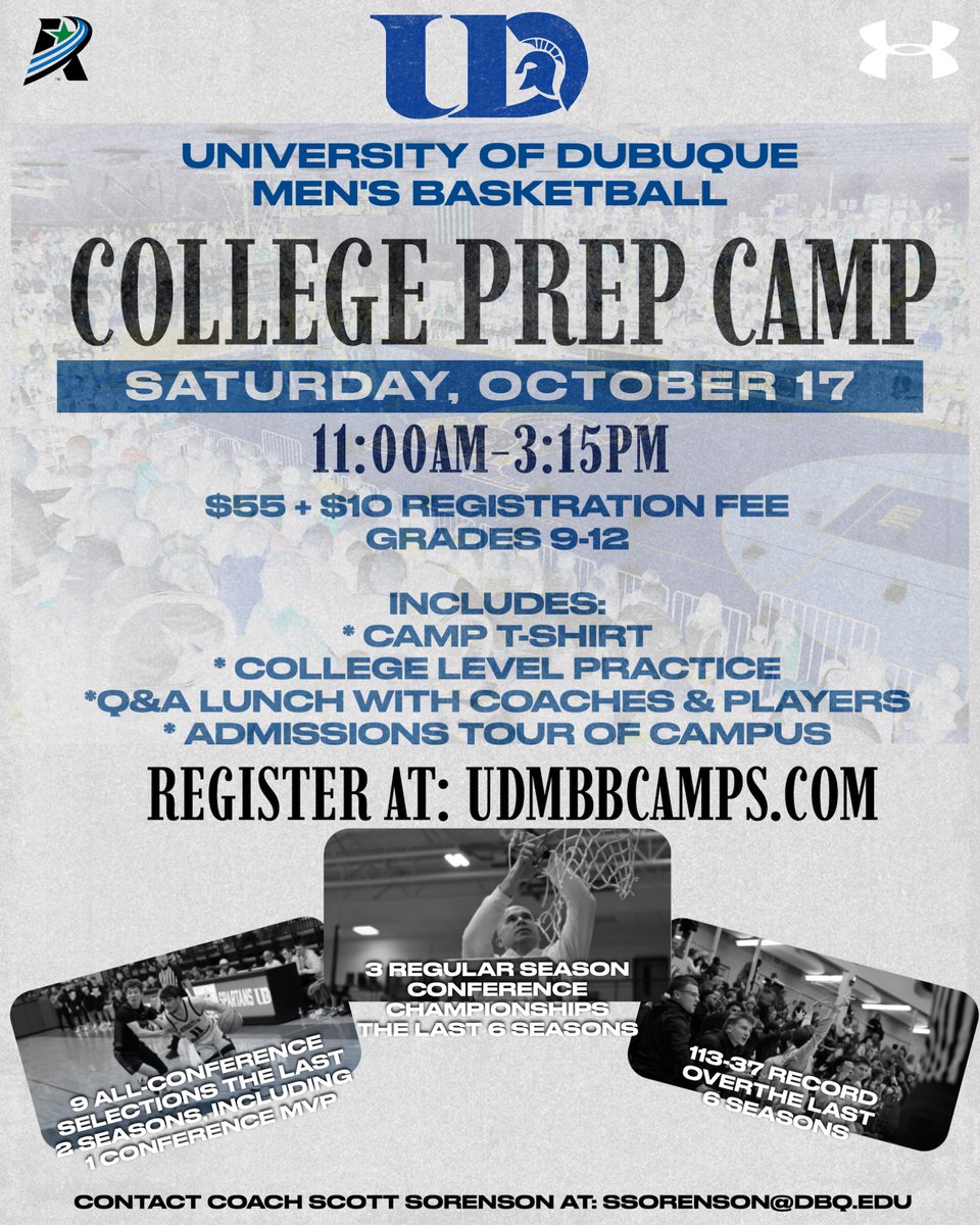 UDHoops's tweet photo. We are less than 2 weeks away from our UD College Prep Camp on Saturday, October 17th from 11am-3:15pm! This elite camp gives HS players the experience of a college practice &amp; an opportunity to be seen and evaluated by our coaches &amp; players. Register at: https://t.co/InuOedN2qX https://t.co/ucZCWpchKj