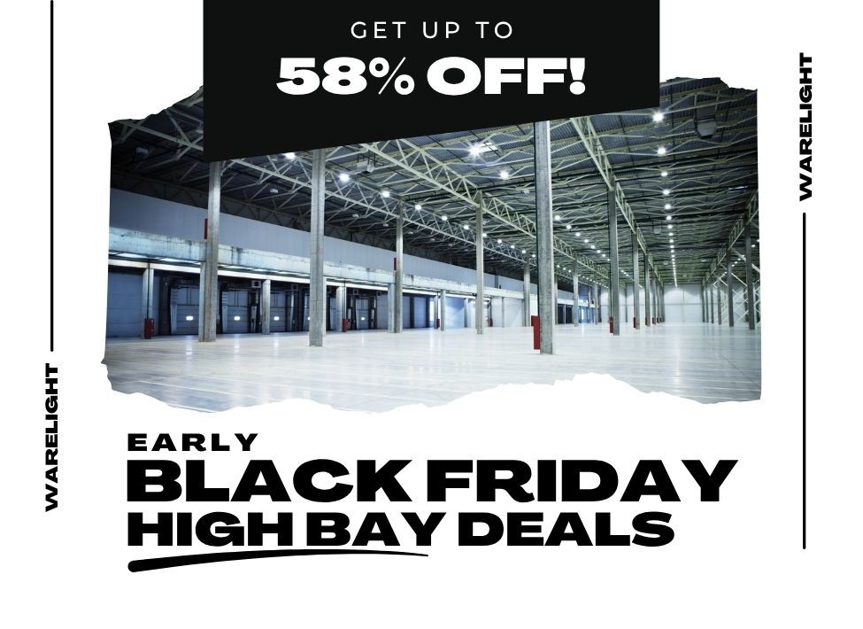 warelightcom's tweet photo. Early Black Friday deals are here! Save up to 58% on UFO high bays for warehouses, shops, and gyms. No code required. Grab these savings while supplies last!

https://t.co/qpeIkwzNLk https://t.co/HQX9d2ARWe