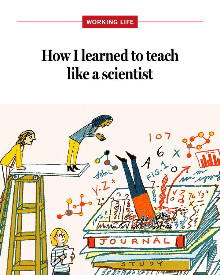 ScienceMagazine's tweet photo. “I will miss the creativity of teaching.” 

On #WorldTeachersDay, check out this Working Life from a retired professor emeritus on how she challenged students to think beyond facts—and how she learned to teach like a scientist. https://t.co/ln8M62PN2V https://t.co/SxnCaHEDbN