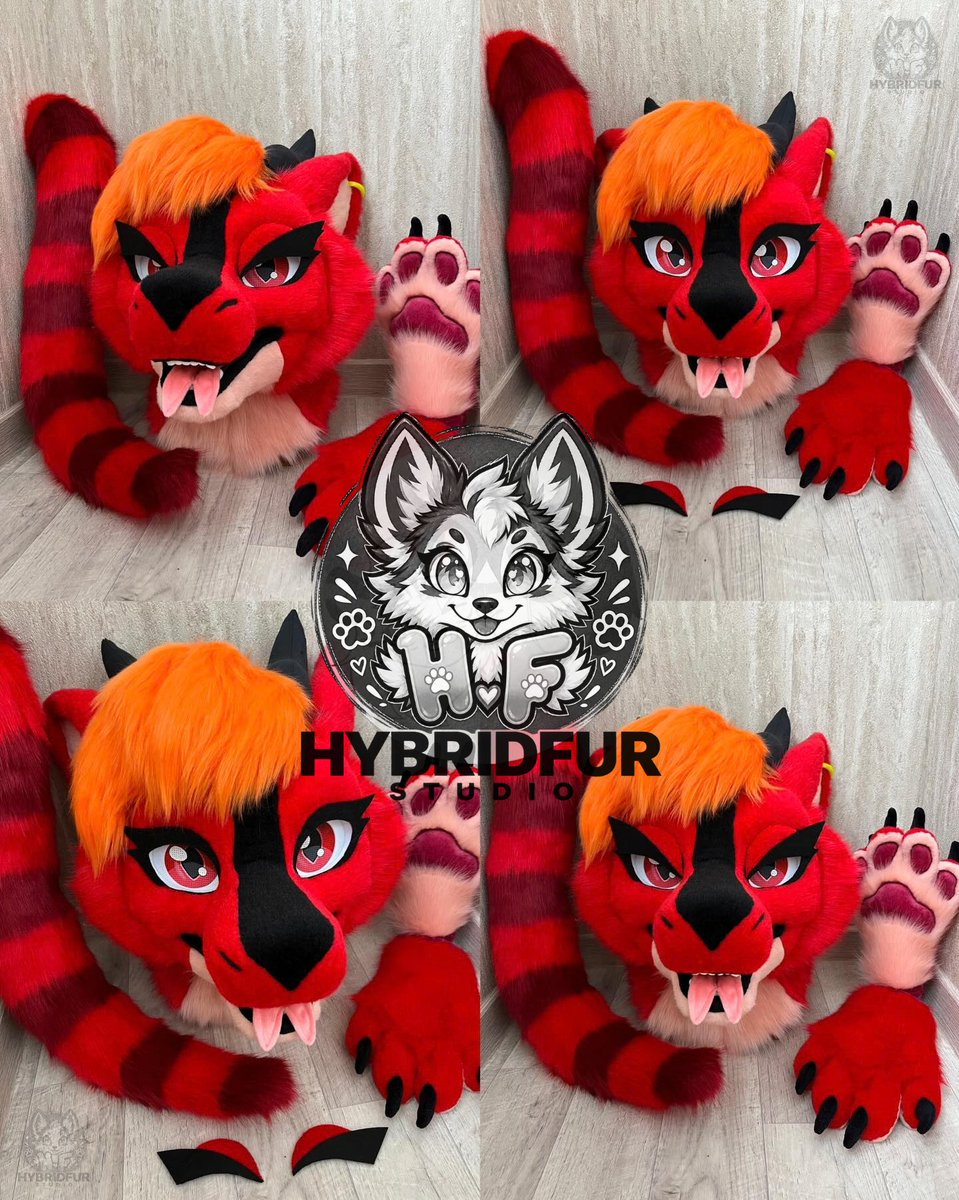 Hybridfurstudio's tweet photo. Commissions are ready! This stunning partial is going to its lucky owner we can’t wait to see it in action! A reminder that we are open for new orders and ready to bring your dream character to life.

#fursuit #fursuitmaker #fursuitcommission #fursuitforsale #fursuitpartial https://t.co/Z5x1jyK1Ng