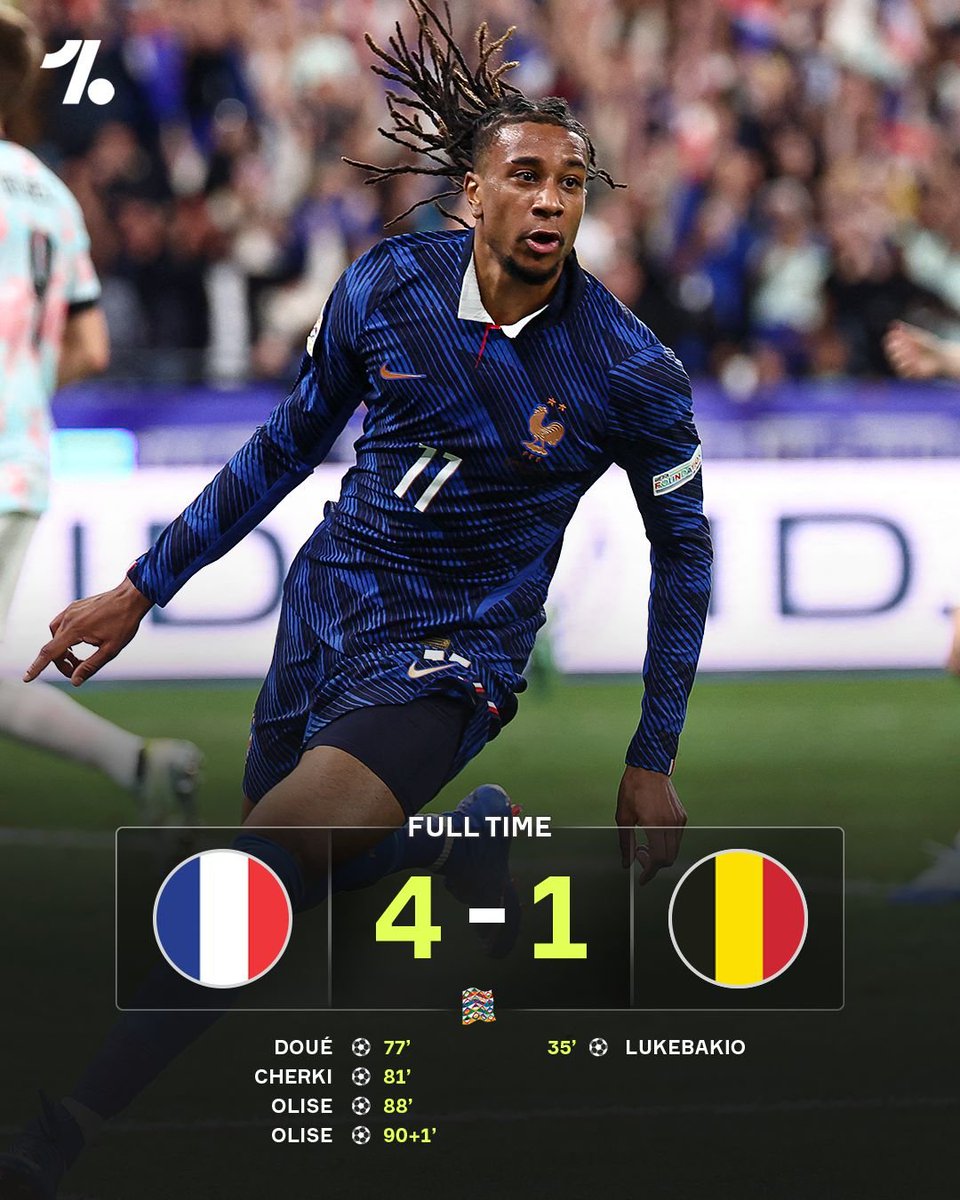 FinalWhistleWA's tweet photo. France really just went and scored FOUR goals in 14 minutes to beat Belgium in the UEFA Nations League 🤯🇫🇷 https://t.co/rRutkhj3nC