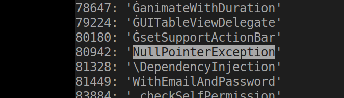 ortegaalfredo's tweet photo. Imagine the amount of Java crashes this poor LLM must have in its training set that it decided 'NullPointerException' deserves its own token https://t.co/bStIf2HWqP
