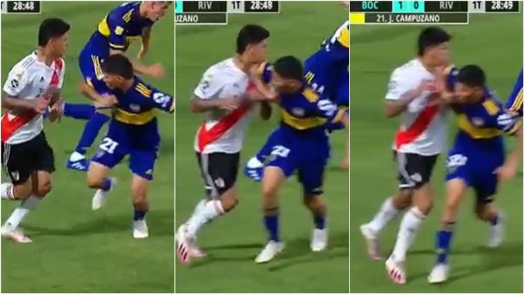 MartindeBeccarr's tweet photo. @_PrimeroRiver_ @Elmillonarioo_ El ejemplo es este: el árbitro lo vio y no lo quiso echar... perjudico a River que tendría que haber jugado 60 minutos con 1 más... https://t.co/phUo4Zleqo